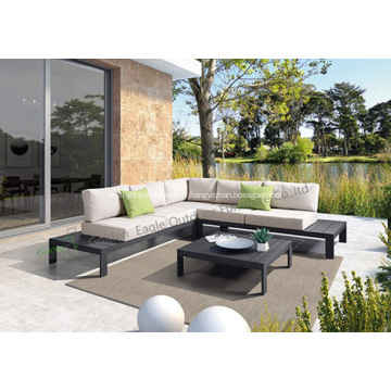 Sofa vivant en aluminium S0277 de meubles extérieurs de sofa en aluminium